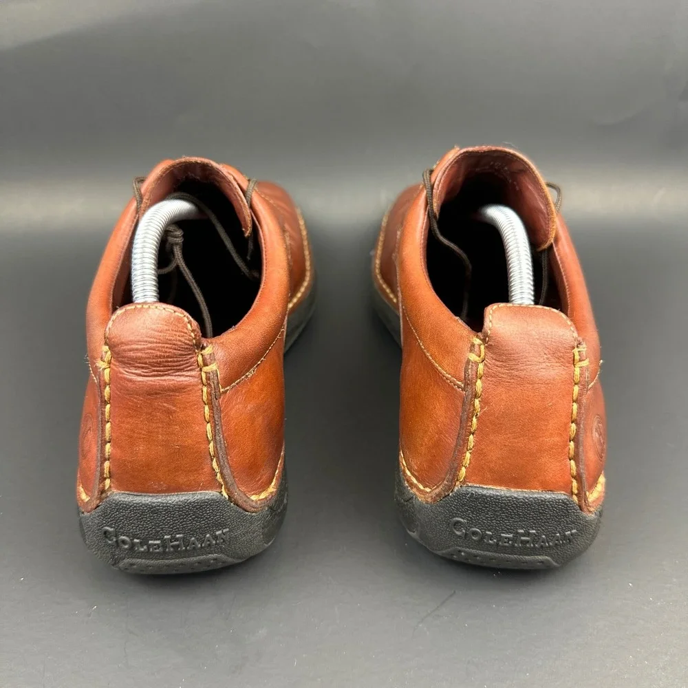 Cole Haan Nike Air Brown Leather Oxford Shoes Mens Dress Casual Lace Up 10.5